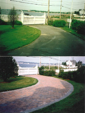 Traditional Brick Driveway Before & After